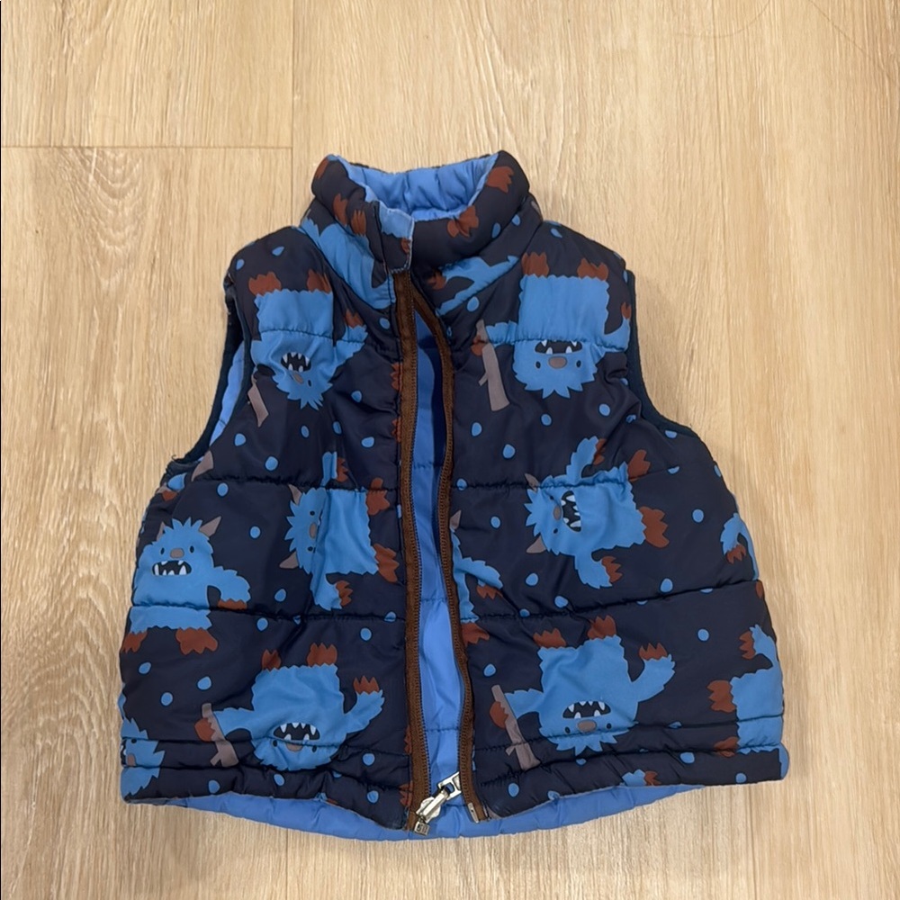 Free Ship with 2️⃣ - Carter's Blue and Brown Quilted Vest